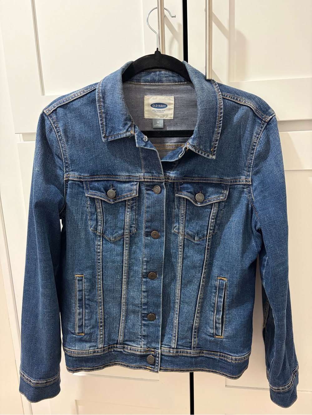 Old Navy Medium Blue Denim Trucker Jacket